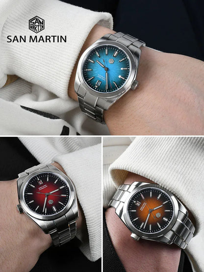 Gmt san Martin Miyota Automatic Mechanical Watch