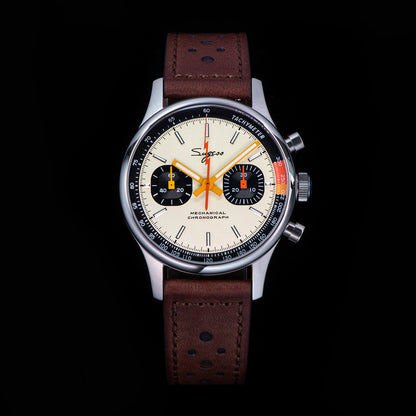 1963 Pilot Watch Mens Chronograph Mechanical Wristwatches