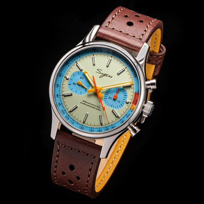 1963 Pilot Watch Mens Chronograph Mechanical Wristwatches