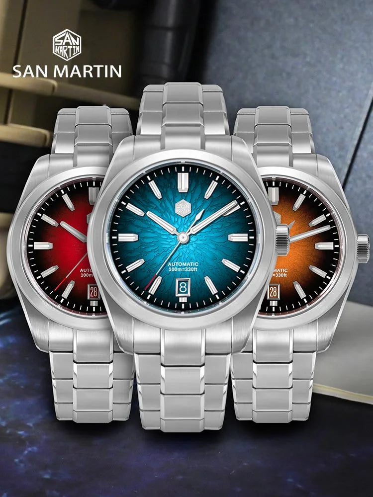 Gmt san Martin Miyota Automatic Mechanical Watch